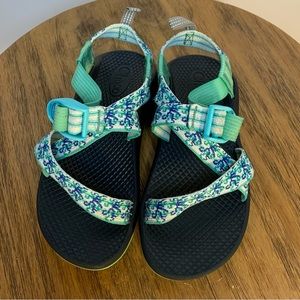 Chaco Youth Kids Z/1 EcoTread Green Water Shoes Sandals Size 13 EUC